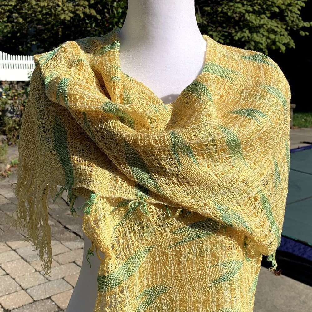 FIRM PRICE Hand Woven Long Scarf - Picture 1 of 11